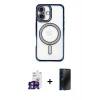 MARSİLYAN™- iPhone 16 Kılıf Zirve Doku Prime - Siyah 3D Antistatik Hayalet Cam Ekran Koruyucu + Bilvis Titan Kamera Lens - YL