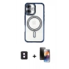 MARSİLYAN™- iPhone 16 Kılıf Zirve Doku Prime - Siyah 3D Antistatik Mat Seramik Nano Ekran Koruyucu + PVD Metal Kamera Lens - PE