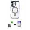 MARSİLYAN™- iPhone 16 Kılıf Zirve Doku Prime - Siyah Bilvis 5in1 3D Magic Cam Ekran Koruyucu + Raze Metal Kamera Lens - SH