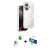 MARSİLYAN™- iPhone 16 Kılıf Zirve Klasik Prime - Siyah 3D Antistatik Seramik Nano Ekran Koruyucu + Raze Metal Kamera Lens - BZ