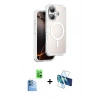 MARSİLYAN™- iPhone 16 Kılıf Zirve Klasik Prime - Siyah 3D Antistatik Seramik Nano Ekran Koruyucu + Raze Metal Kamera Lens - LT
