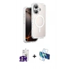 MARSİLYAN™- iPhone 16 Kılıf Zirve Klasik Prime - Siyah 3D Antistatik Seramik Nano Ekran Koruyucu + Bilvis Titan Kamera Lens - PE