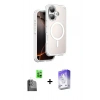MARSİLYAN™- iPhone 16 Kılıf Zirve Klasik Prime - Siyah Bilvis 5in1 3D Magic Cam Ekran Koruyucu + Raze Metal Kamera Lens - SH