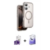 MARSİLYAN™- iPhone 16 Kılıf Zirve Klasik Prime - Siyah Bilvis 5in1 5D Magic Hayalet Cam Ekran Koruyucu + Bilvis Titan Kamera Lens - GS