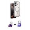MARSİLYAN™- iPhone 16 Kılıf Zirve Klasik Prime - Siyah Bilvis 5in1 5D Magic Hayalet Cam Ekran Koruyucu + Bilvis Titan Kamera Lens - GS