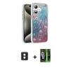 MARSİLYAN™- iPhone 16 Kılıf Zirve Modern Prime - Şeffaf 360 Full Body Arka Koruyucu + PVD Metal Kamera Lens - MI