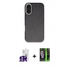 MARSİLYAN™- iPhone 16 Kılıf Zirve Modern Prime - Şeffaf 360 Full Body Arka Koruyucu + Bilvis Titan Kamera Lens - PE