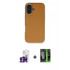 MARSİLYAN™- iPhone 16 Kılıf Zirve Modern Prime - Şeffaf 360 Full Body Arka Koruyucu + Bilvis Titan Kamera Lens - PE