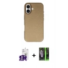 MARSİLYAN™- iPhone 16 Kılıf Zirve Modern Prime - Şeffaf 360 Full Body Arka Koruyucu + Bilvis Titan Kamera Lens - PE