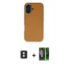 MARSİLYAN™- iPhone 16 Kılıf Zirve Modern Prime - Şeffaf 360 Full Body Arka Koruyucu + PVD Metal Kamera Lens - PE