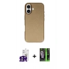 MARSİLYAN™- iPhone 16 Kılıf Zirve Modern Prime - Şeffaf 360 Full Body Arka Koruyucu + Bilvis Titan Kamera Lens - SH