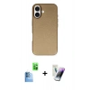 MARSİLYAN™- iPhone 16 Kılıf Zirve Modern Prime - Şeffaf Pasifik Cam Ekran Koruyucu + Raze Metal Kamera Lens - LT