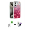 MARSİLYAN™- iPhone 16 Kılıf Zirve Modern Prime - Şeffaf Pasifik Cam Ekran Koruyucu + Raze Metal Kamera Lens - BZ