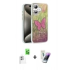 MARSİLYAN™- iPhone 16 Kılıf Zirve Modern Prime - Şeffaf Pasifik Cam Ekran Koruyucu + Raze Metal Kamera Lens - BZ
