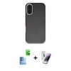 MARSİLYAN™- iPhone 16 Kılıf Zirve Modern Prime - Şeffaf Pasifik Cam Ekran Koruyucu + Raze Metal Kamera Lens - LT