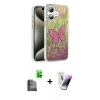 MARSİLYAN™- iPhone 16 Kılıf Zirve Modern Prime - Şeffaf Pasifik Cam Ekran Koruyucu + Raze Metal Kamera Lens - SH