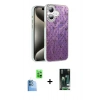 MARSİLYAN™- iPhone 16 Kılıf Zirve Modern Prime - Siyah 360 Mat Full Body Arka Koruyucu + Raze Metal Kamera Lens - LT