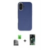 MARSİLYAN™- iPhone 16 Kılıf Zirve Modern Prime - Siyah 360 Mat Full Body Arka Koruyucu + Raze Metal Kamera Lens - SH