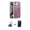 MARSİLYAN™- iPhone 16 Kılıf Zirve Modern Prime - Siyah 3D Antistatik Hayalet Cam Ekran Koruyucu + Bilvis Titan Kamera Lens - PE