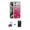 MARSİLYAN™- iPhone 16 Kılıf Zirve Modern Prime - Siyah 3D Antistatik Hayalet Cam Ekran Koruyucu + Bilvis Titan Kamera Lens - GS