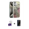 MARSİLYAN™- iPhone 16 Kılıf Zirve Modern Prime - Siyah 3D Antistatik Hayalet Cam Ekran Koruyucu + Bilvis Titan Kamera Lens - SH