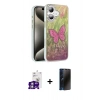 MARSİLYAN™- iPhone 16 Kılıf Zirve Modern Prime - Siyah 3D Antistatik Hayalet Cam Ekran Koruyucu + Bilvis Titan Kamera Lens - GS