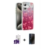 MARSİLYAN™- iPhone 16 Kılıf Zirve Modern Prime - Siyah 3D Antistatik Hayalet Cam Ekran Koruyucu + Bilvis Titan Kamera Lens - PE