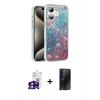 MARSİLYAN™- iPhone 16 Kılıf Zirve Modern Prime - Siyah 3D Antistatik Hayalet Cam Ekran Koruyucu + Bilvis Titan Kamera Lens - PE