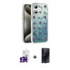 MARSİLYAN™- iPhone 16 Kılıf Zirve Modern Prime - Siyah 3D Antistatik Hayalet Cam Ekran Koruyucu + Bilvis Titan Kamera Lens - GS