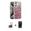 MARSİLYAN™- iPhone 16 Kılıf Zirve Modern Prime - Siyah 3D Antistatik Hayalet Cam Ekran Koruyucu + Bilvis Titan Kamera Lens - YL
