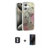 MARSİLYAN™- iPhone 16 Kılıf Zirve Modern Prime - Siyah 3D Antistatik Hayalet Cam Ekran Koruyucu + PVD Metal Kamera Lens - MI