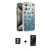 MARSİLYAN™- iPhone 16 Kılıf Zirve Modern Prime - Siyah 3D Antistatik Hayalet Cam Ekran Koruyucu + PVD Metal Kamera Lens - YL