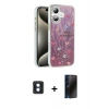 MARSİLYAN™- iPhone 16 Kılıf Zirve Modern Prime - Siyah 3D Antistatik Hayalet Cam Ekran Koruyucu + PVD Metal Kamera Lens - MI