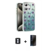 MARSİLYAN™- iPhone 16 Kılıf Zirve Modern Prime - Siyah 3D Antistatik Hayalet Cam Ekran Koruyucu + PVD Metal Kamera Lens - MI