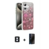 MARSİLYAN™- iPhone 16 Kılıf Zirve Modern Prime - Siyah 3D Antistatik Hayalet Cam Ekran Koruyucu + PVD Metal Kamera Lens - MI