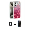 MARSİLYAN™- iPhone 16 Kılıf Zirve Modern Prime - Siyah 3D Antistatik Hayalet Cam Ekran Koruyucu + PVD Metal Kamera Lens - MI