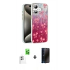 MARSİLYAN™- iPhone 16 Kılıf Zirve Modern Prime - Siyah 3D Antistatik Hayalet Cam Ekran Koruyucu + Raze Metal Kamera Lens - BZ