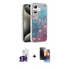 MARSİLYAN™- iPhone 16 Kılıf Zirve Modern Prime - Siyah 3D Antistatik Mat Seramik Nano Ekran Koruyucu + Bilvis Titan Kamera Lens - YL