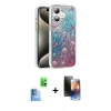 MARSİLYAN™- iPhone 16 Kılıf Zirve Modern Prime - Siyah 3D Antistatik Mat Seramik Nano Ekran Koruyucu + Raze Metal Kamera Lens - LT