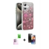 MARSİLYAN™- iPhone 16 Kılıf Zirve Modern Prime - Siyah 3D Antistatik Mat Seramik Nano Ekran Koruyucu + Raze Metal Kamera Lens - PE