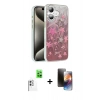MARSİLYAN™- iPhone 16 Kılıf Zirve Modern Prime - Siyah 3D Antistatik Mat Seramik Nano Ekran Koruyucu + Raze Metal Kamera Lens - BZ