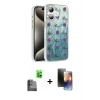 MARSİLYAN™- iPhone 16 Kılıf Zirve Modern Prime - Siyah 3D Antistatik Mat Seramik Nano Ekran Koruyucu + Raze Metal Kamera Lens - SH