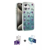 MARSİLYAN™- iPhone 16 Kılıf Zirve Modern Prime - Siyah 3D Antistatik Seramik Nano Ekran Koruyucu + Bilvis Titan Kamera Lens - GS