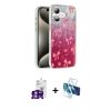MARSİLYAN™- iPhone 16 Kılıf Zirve Modern Prime - Siyah 3D Antistatik Seramik Nano Ekran Koruyucu + Bilvis Titan Kamera Lens - GS
