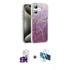 MARSİLYAN™- iPhone 16 Kılıf Zirve Modern Prime - Siyah 3D Antistatik Seramik Nano Ekran Koruyucu + Bilvis Titan Kamera Lens - PE