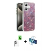 MARSİLYAN™- iPhone 16 Kılıf Zirve Modern Prime - Siyah 3D Antistatik Seramik Nano Ekran Koruyucu + Raze Metal Kamera Lens - BZ