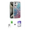 MARSİLYAN™- iPhone 16 Kılıf Zirve Modern Prime - Siyah Bilvis 5in1 3D Magic Cam Ekran Koruyucu + Beyaz Raze Metal Kamera Lens