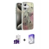 MARSİLYAN™- iPhone 16 Kılıf Zirve Modern Prime - Siyah Bilvis 5in1 3D Magic Cam Ekran Koruyucu + Bilvis Titan Kamera Lens - SH