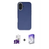 MARSİLYAN™- iPhone 16 Kılıf Zirve Modern Prime - Siyah Bilvis 5in1 3D Magic Cam Ekran Koruyucu + Bilvis Titan Kamera Lens - GS