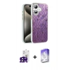 MARSİLYAN™- iPhone 16 Kılıf Zirve Modern Prime - Siyah Bilvis 5in1 3D Magic Cam Ekran Koruyucu + Bilvis Titan Kamera Lens - SH